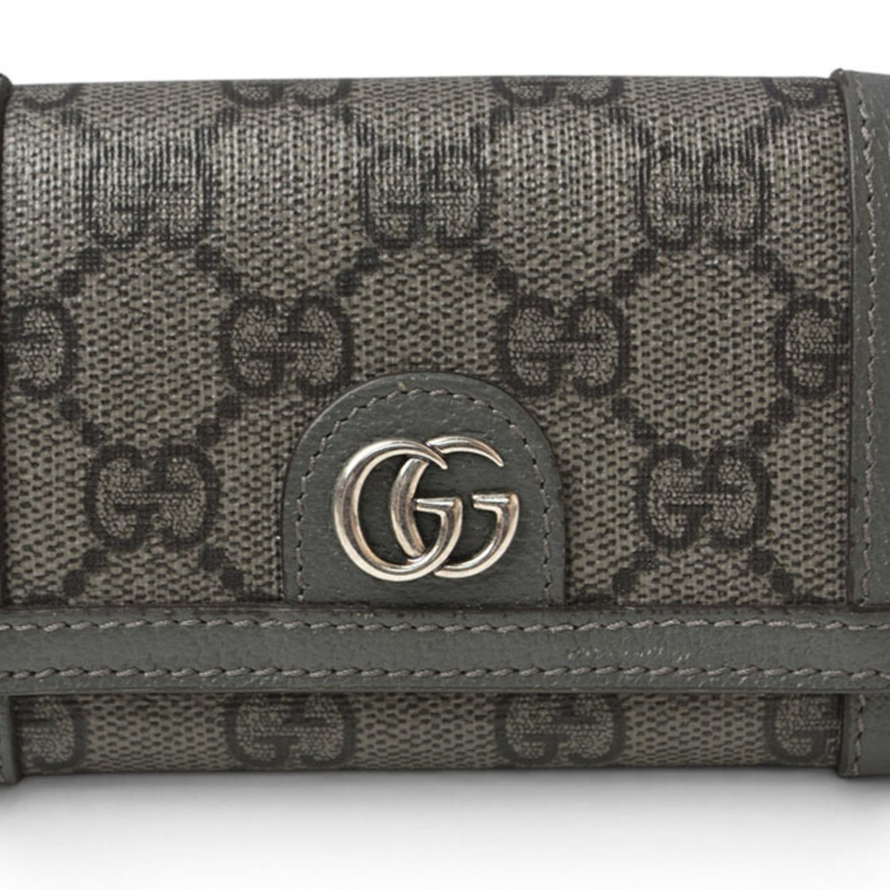 Gucci Bi-fold Card Case, GUCCI Gusseted Business Holder 732025 Ophidia GG Sup...